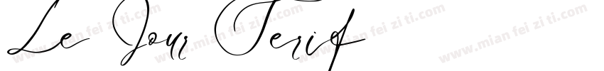 Le Jour Serif字体转换